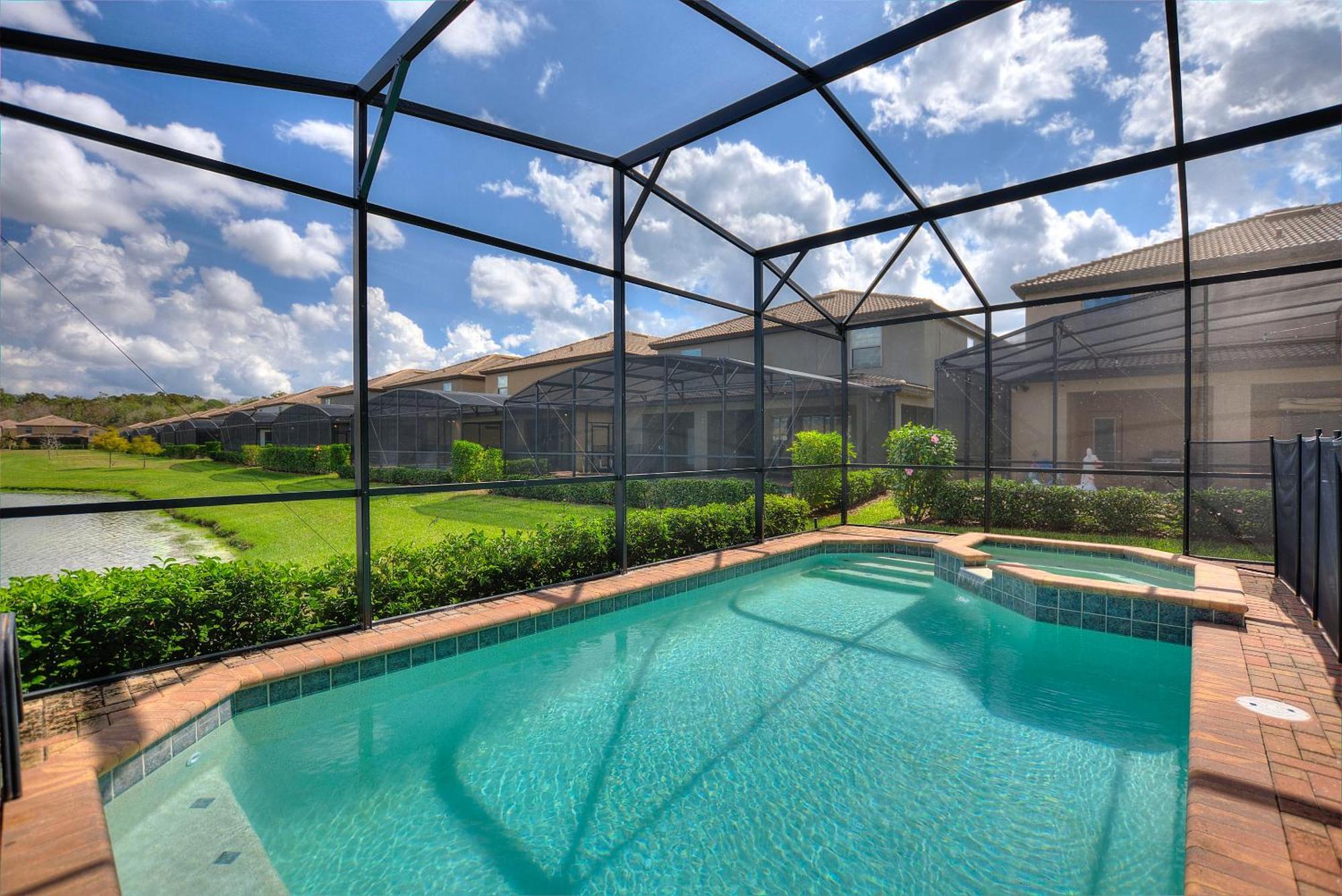 Stylish Cozy Family Getaway With Private Pool And Lake View キシミー エクステリア 写真