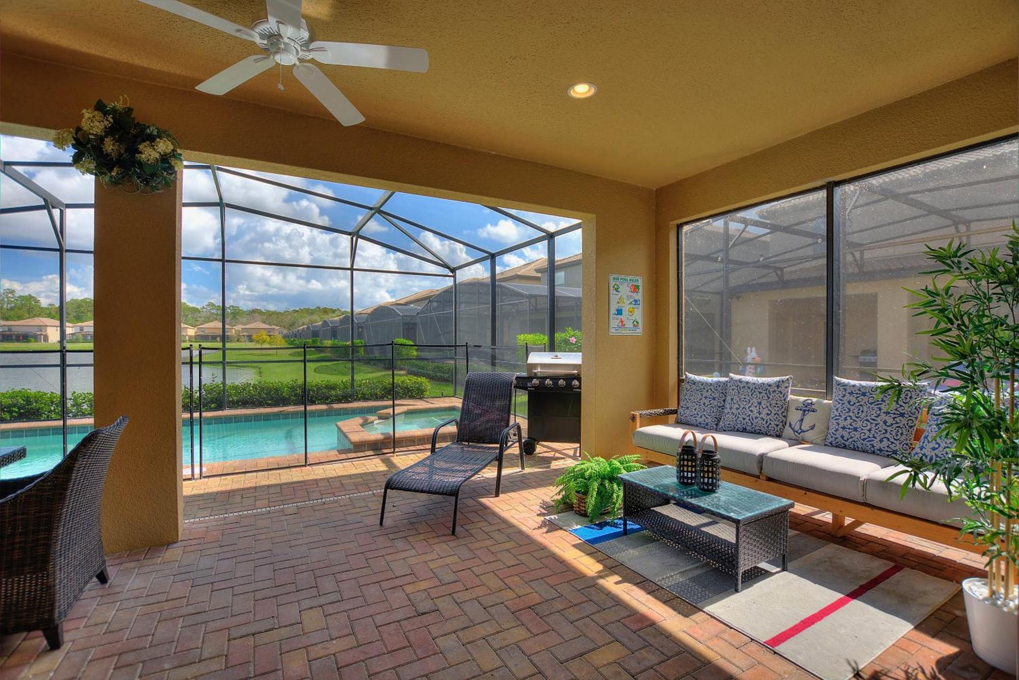 Stylish Cozy Family Getaway With Private Pool And Lake View キシミー エクステリア 写真