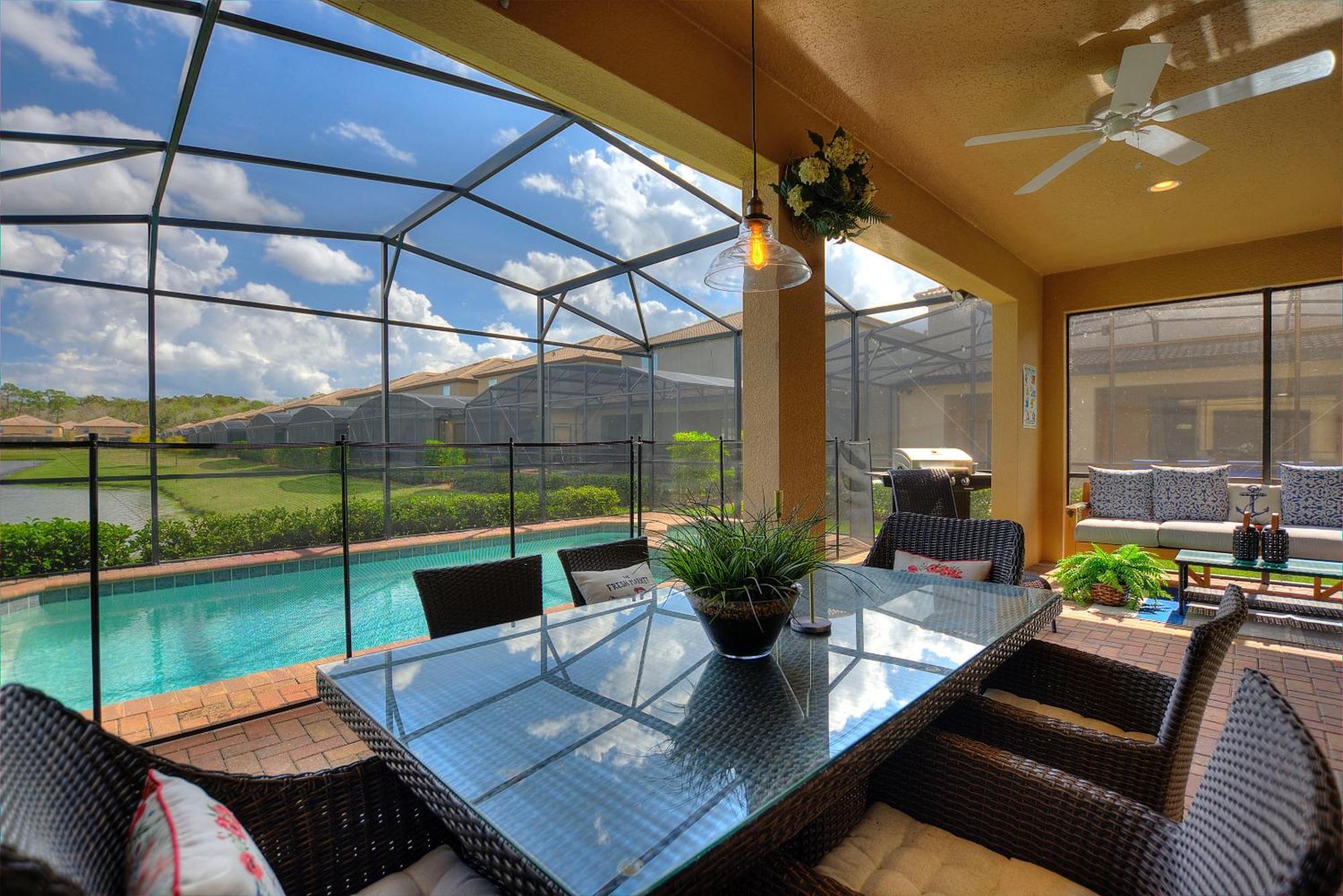Stylish Cozy Family Getaway With Private Pool And Lake View キシミー エクステリア 写真
